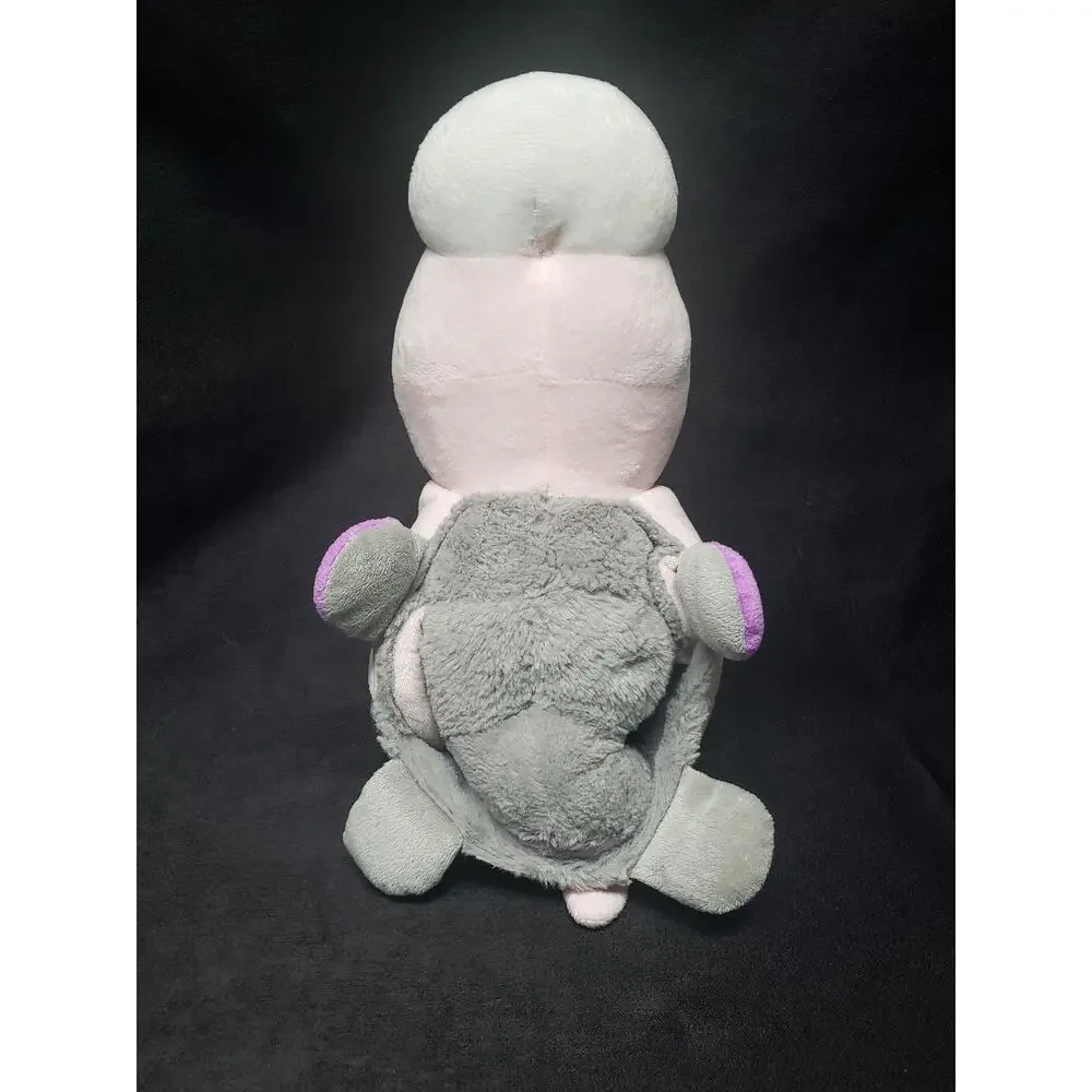 Flip A Zoo Stuffed Plush Animal/s Pink & Purple Unicorn & Blue Eyed Elephant